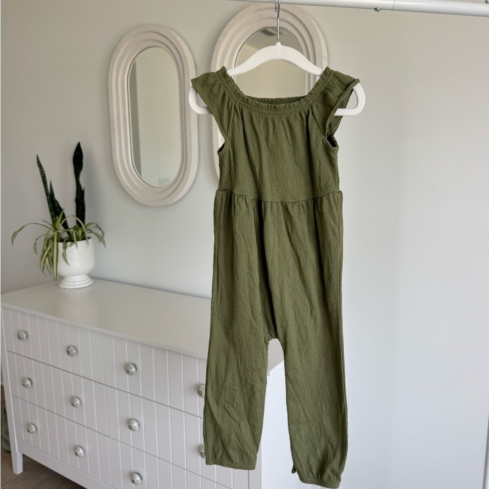Carter's Green Bodysuit with Flutter Sleeves